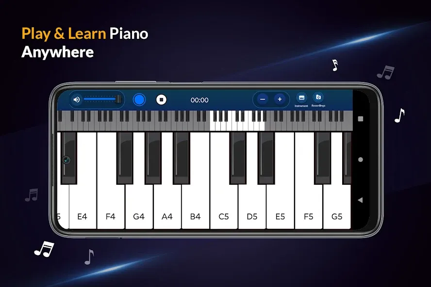 Real Piano Keyboard [МОД: Все открыто, Дополнительные деньги и Меню MOD] Screenshot 1