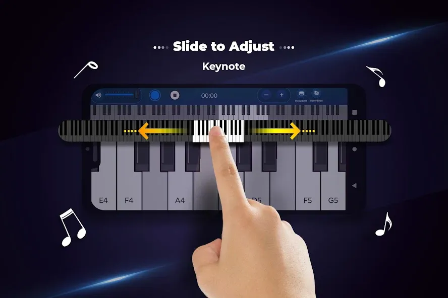 Real Piano Keyboard [МОД: Все открыто, Дополнительные деньги и Меню MOD] Screenshot 3