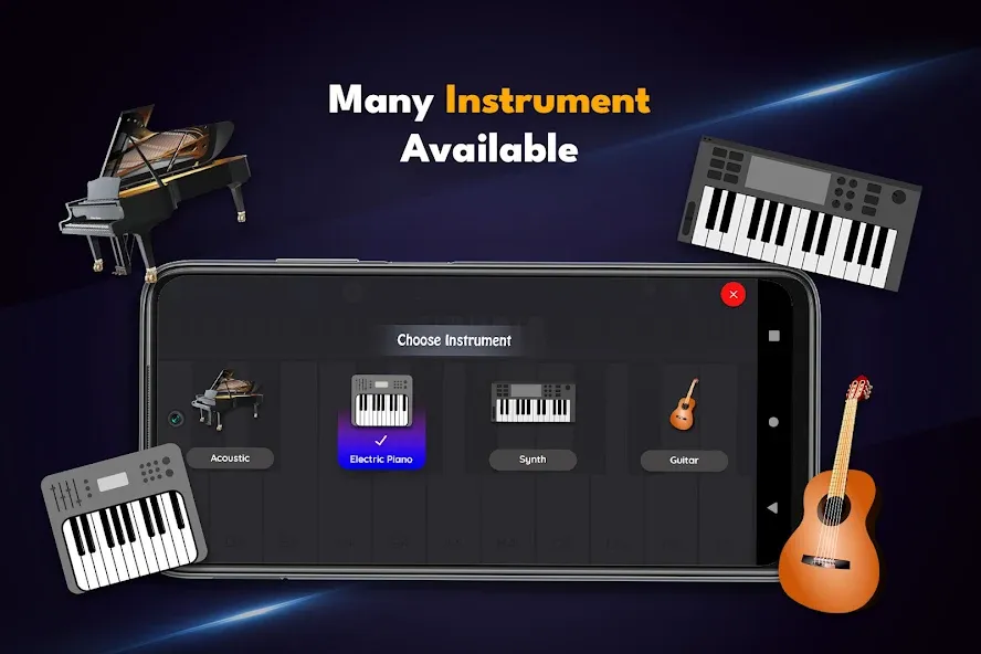 Real Piano Keyboard [МОД: Все открыто, Дополнительные деньги и Меню MOD] Screenshot 5