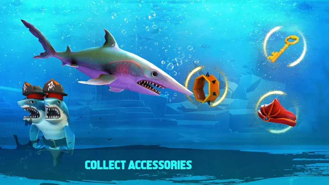 Double Head Shark Attack PVP [МОД: Деньги, Монеты и Меню MOD] Screenshot 3