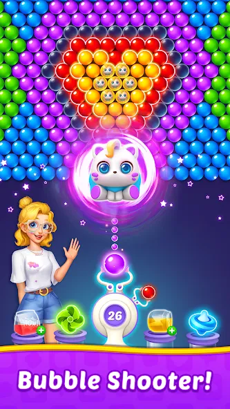 Bubble Shooter Home [МОД: Много денег, Монет и Все открыто] Screenshot 1