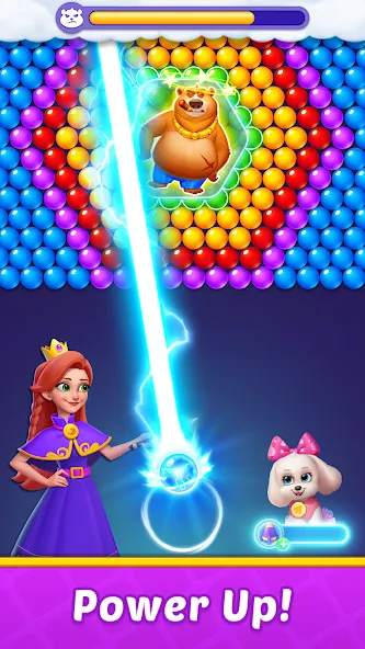 Bubble Shooter Kingdom [МОД: Много монет, Открытые уровни и Мега MOD] Screenshot 3
