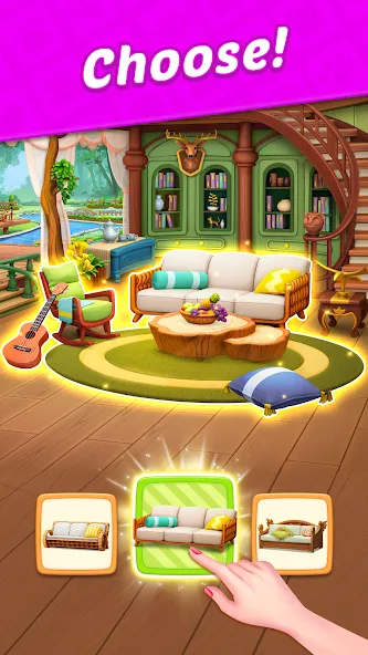 Design Blast - Match & Home [МОД: Бесконечные деньги, Монеты и Мега MOD] Screenshot 3