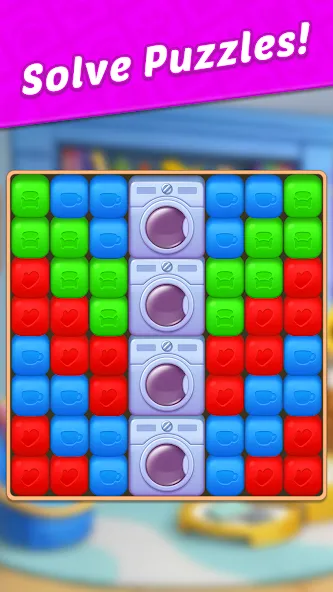 Design Blast - Match & Home [МОД: Бесконечные деньги, Монеты и Мега MOD] Screenshot 5