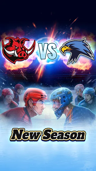 Superstar Hockey (уперстар Хоккей) [МОД: Меню, Бесконечные монеты и Открытые уровни] Screenshot 1