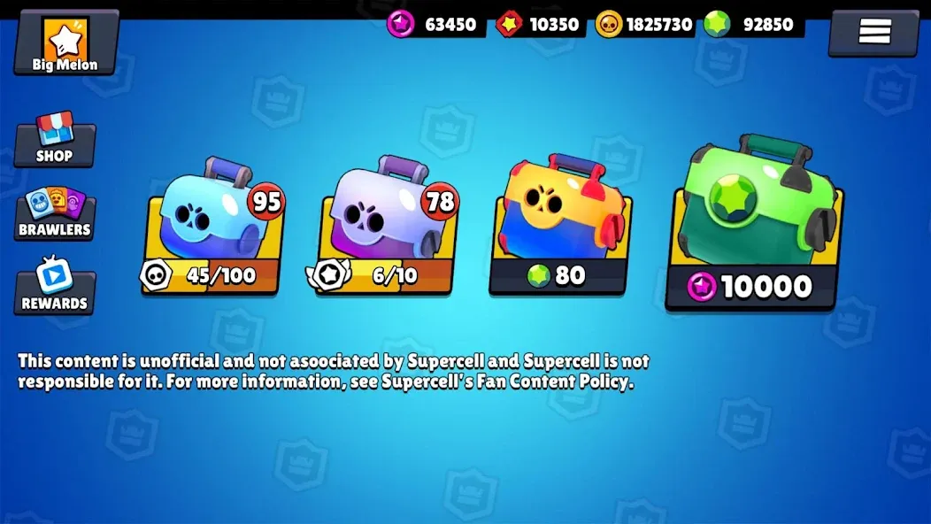 Box Simulator for Brawl Stars [МОД: Много монет, Открытые уровни и Мега MOD] Screenshot 2