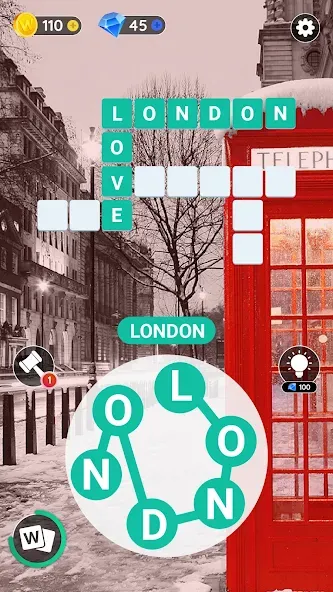Word City: Connect Word Game (Ворд Сити) [МОД: Деньги, Монеты и Меню MOD] Screenshot 1