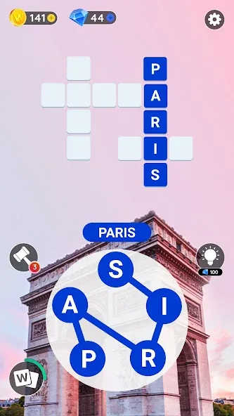 Word City: Connect Word Game (Ворд Сити) [МОД: Деньги, Монеты и Меню MOD] Screenshot 2
