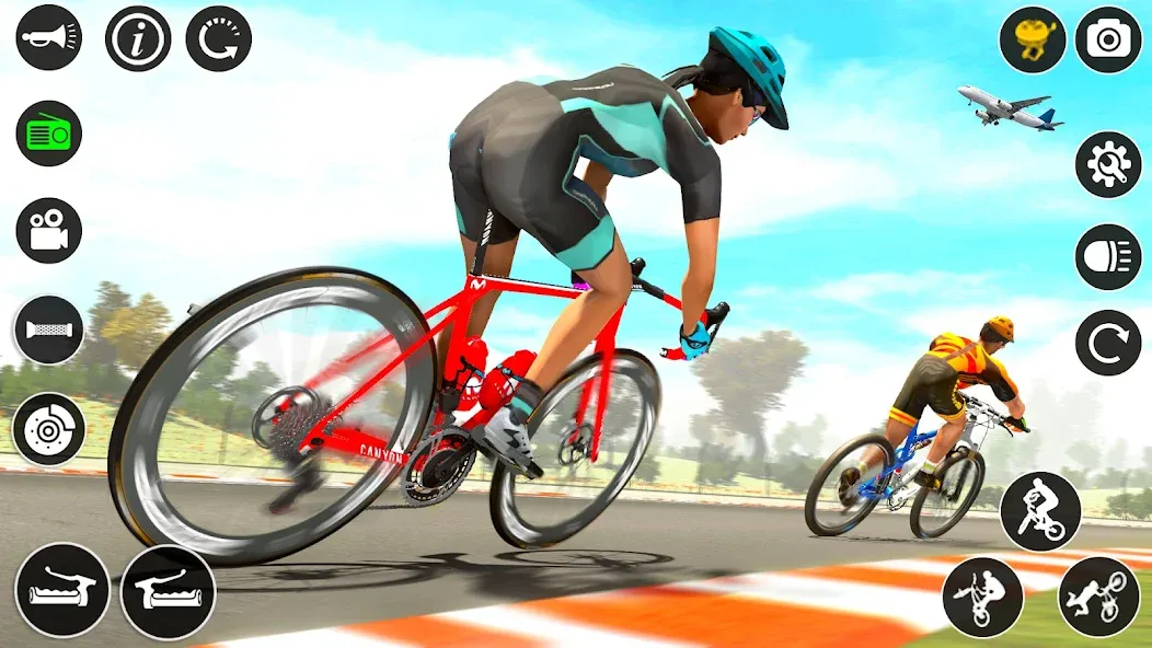 BMX Cycle Race 3d Cycle Games (гонка на велосипедах 3D игры на велосипеде) [МОД: Все открыто, Дополнительные деньги и Меню MOD] Screenshot 5