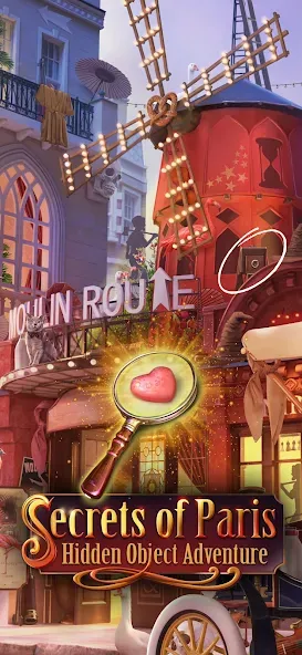 Paris Secrets Hidden Objects [МОД: Много монет, Открытые уровни и Мега MOD] Screenshot 1