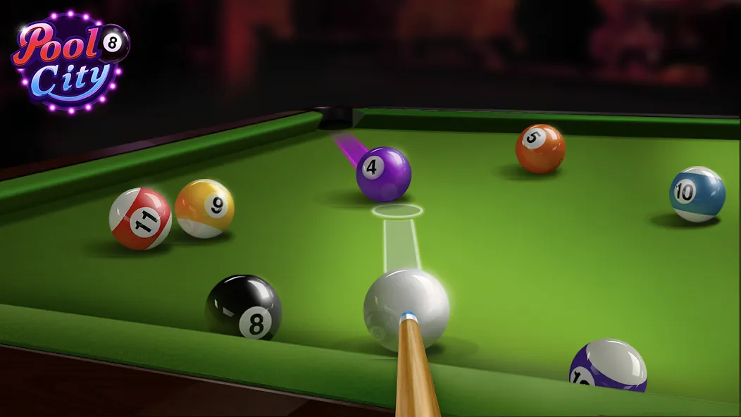 Pooking - Billiards City (Пукинг) [МОД: Много монет, Открытые уровни и Мега MOD] Screenshot 1