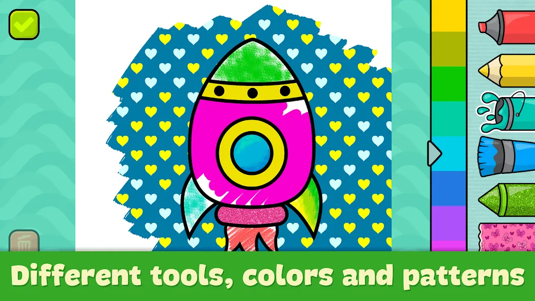 Coloring Book - Games for Kids [МОД: Много монет, Открытые уровни и Мега MOD] Screenshot 2