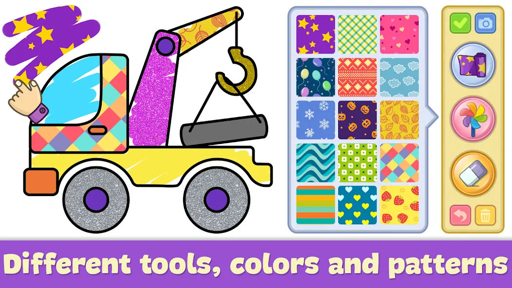 Kids Coloring & Drawing Games [МОД: Все открыто, Дополнительные деньги и Меню MOD] Screenshot 2