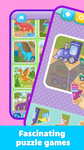 Kids Puzzles: Games for Kids [МОД: Меню, Бесконечные монеты и Открытые уровни] Screenshot 4