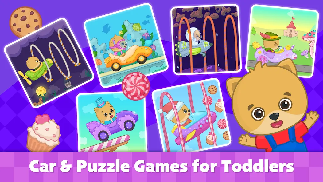Bimi Boo Car Games for Kids [МОД: Деньги, Монеты и Меню MOD] Screenshot 1