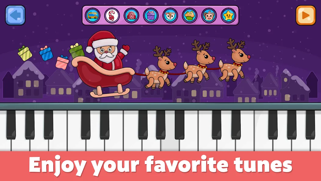 Baby Piano: Kids Music Games [МОД: Деньги, Монеты и Меню MOD] Screenshot 1
