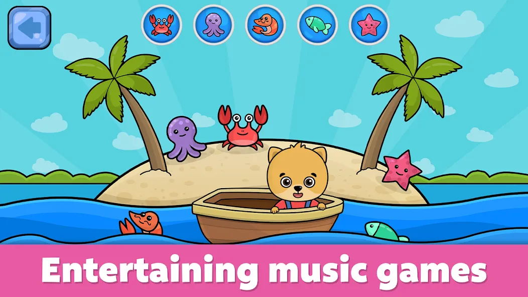 Baby Piano: Kids Music Games [МОД: Деньги, Монеты и Меню MOD] Screenshot 4