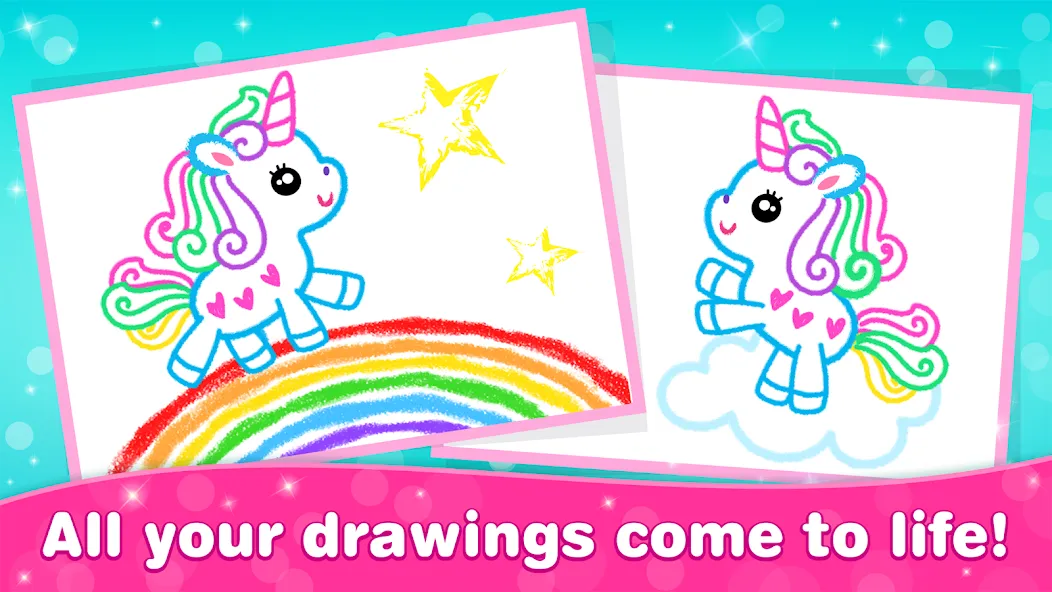Bini Game Drawing for kids app (Бини) [МОД: Много денег, Монет и Все открыто] Screenshot 4