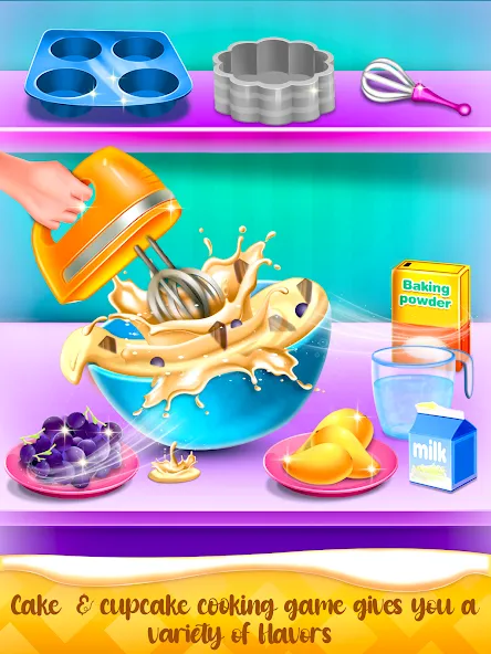 Cake Maker Cooking Cake Games (Кейк Мейкер кулинарные игры на приготовление тортов) [МОД: Много монет, Открытые уровни и Мега MOD] Screenshot 4