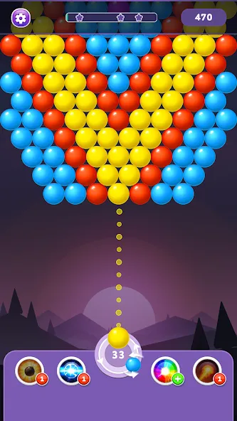Bubble Shooter Rainbow [МОД: Деньги, Монеты и Меню MOD] Screenshot 2