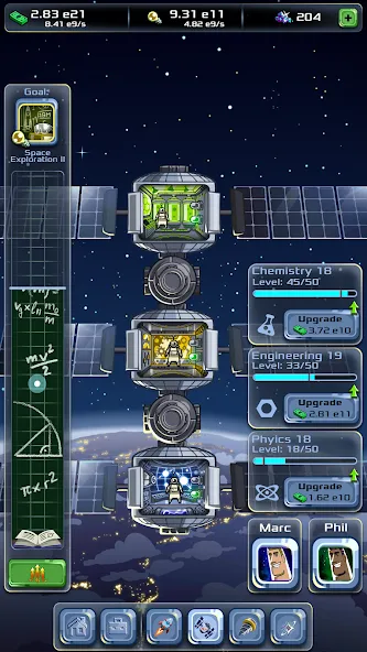 Idle Space Company (Айдл) [МОД: Бесконечные деньги, Монеты и Мега MOD] Screenshot 3