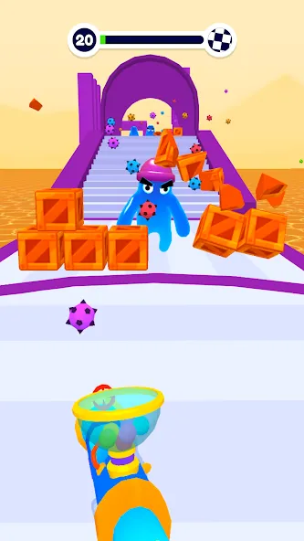 Blob Shooter 3D — Assassin Hit [МОД: Деньги, Монеты и Меню MOD] Screenshot 2