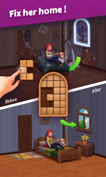 Jigsaw Puzzles - Block Puzzle (Джигсоу Пазлы) [МОД: Меню, Бесконечные монеты и Открытые уровни] Screenshot 3