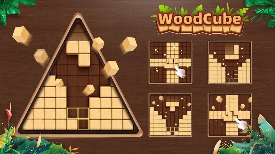 WoodCube - Woody Puzzle (ВудКуб) [МОД: Все открыто, Дополнительные деньги и Меню MOD] Screenshot 1