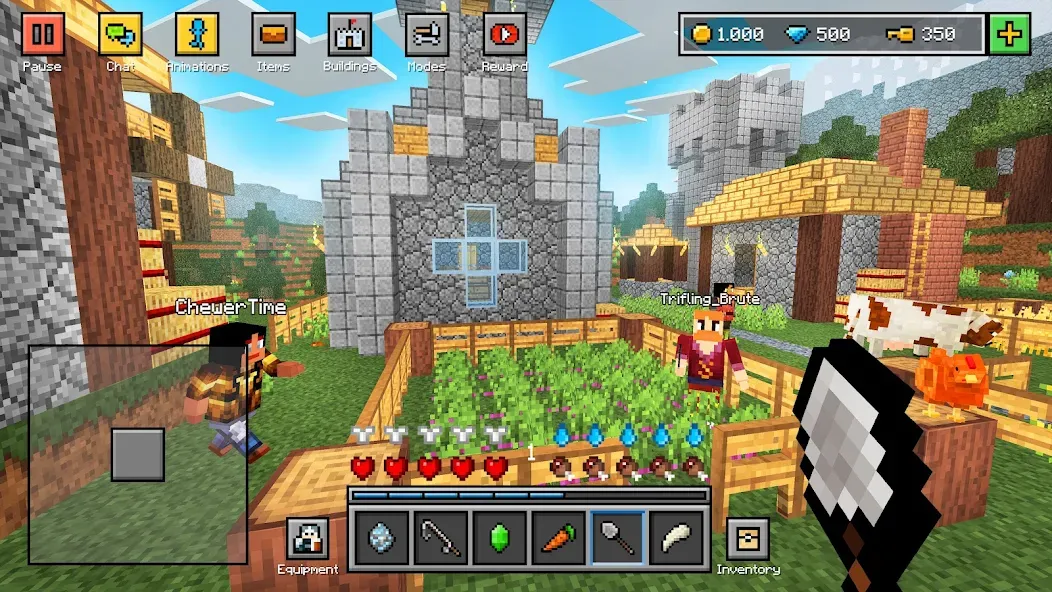 Block World 3D: Craft & Build [МОД: Бесконечные деньги, Монеты и Мега MOD] Screenshot 1