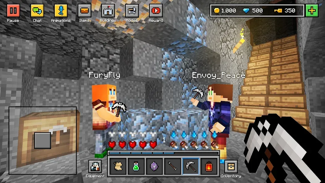 Block World 3D: Craft & Build [МОД: Бесконечные деньги, Монеты и Мега MOD] Screenshot 2