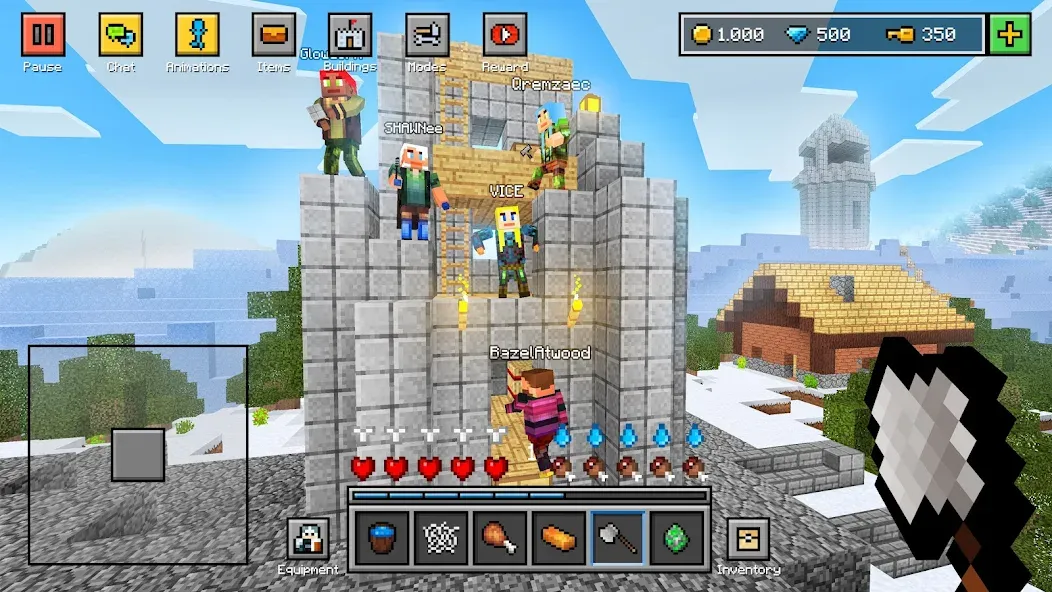 Block World 3D: Craft & Build [МОД: Бесконечные деньги, Монеты и Мега MOD] Screenshot 3