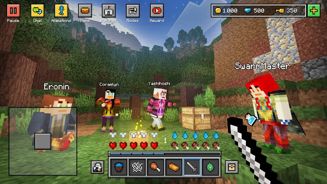 Block World 3D: Craft & Build [МОД: Бесконечные деньги, Монеты и Мега MOD] Screenshot 4