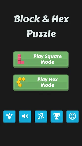 Block Buster - Hex and Square [МОД: Все открыто, Дополнительные деньги и Меню MOD] Screenshot 1
