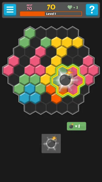 Block Buster - Hex and Square [МОД: Все открыто, Дополнительные деньги и Меню MOD] Screenshot 4