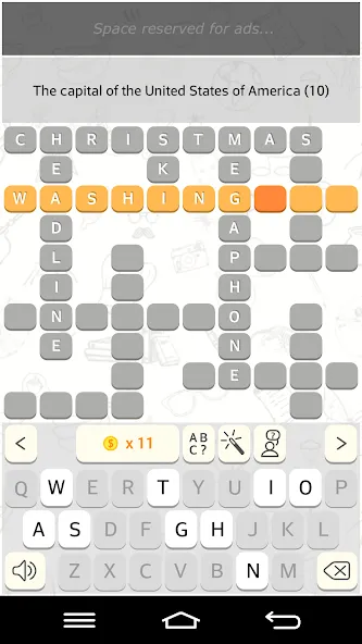 CrossWords 10 (Кроссворды 10) [МОД: Много монет, Открытые уровни и Мега MOD] Screenshot 3