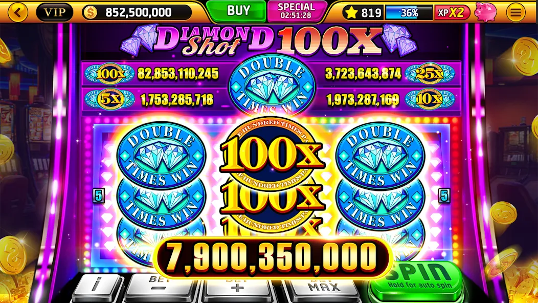 Wild Classic Slots Casino Game [МОД: Много денег, Монет и Все открыто] Screenshot 1