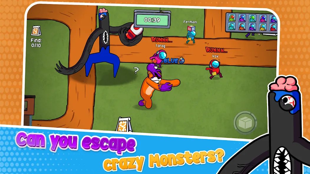 Survivor In Rainbow Monster (Сурвайвер Ин Рейнбоу Монстер) [МОД: Меню, Бесконечные монеты и Открытые уровни] Screenshot 3