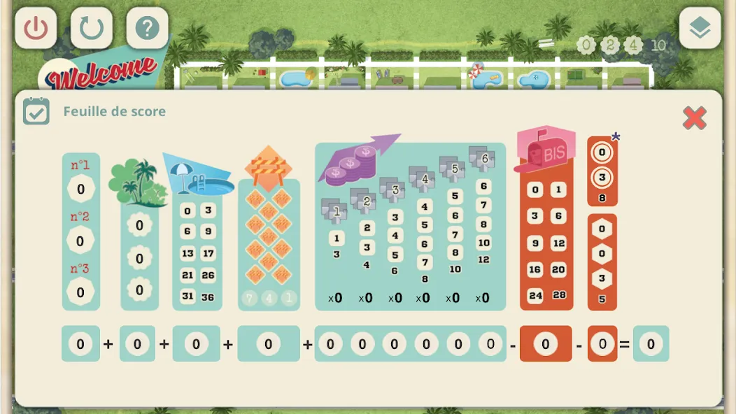 Welcome to - Scoresheet (Вэлкам то) [МОД: Меню, Бесконечные монеты и Открытые уровни] Screenshot 2