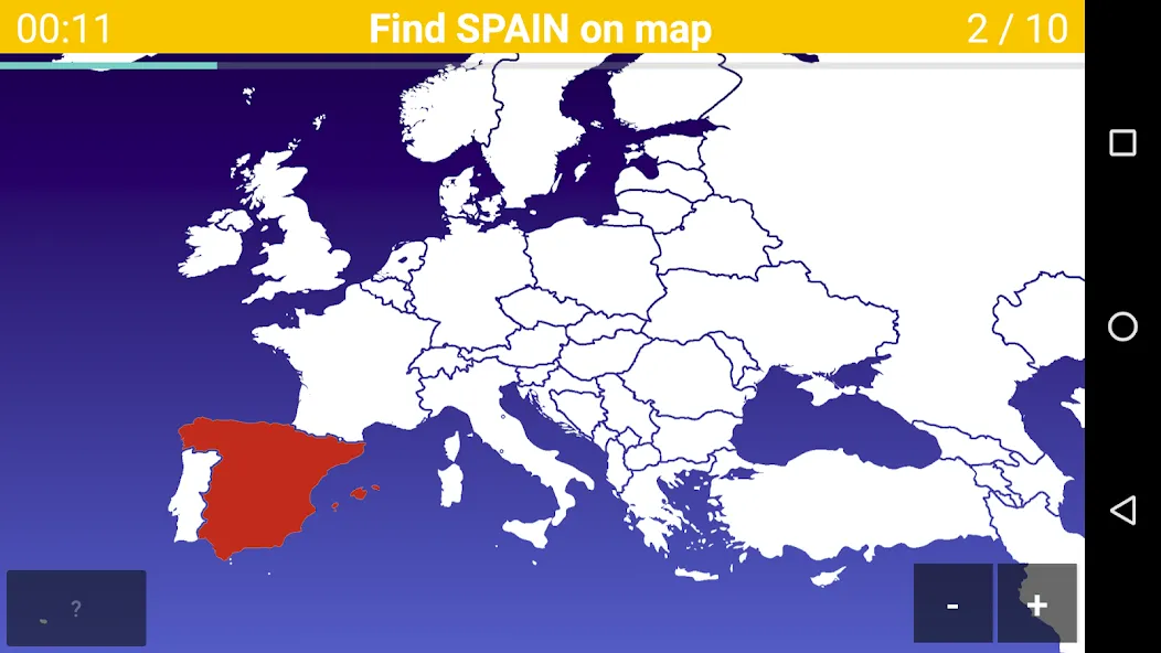 Europe Map Quiz - European Cou [МОД: Деньги, Монеты и Меню MOD] Screenshot 1