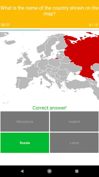 Europe Map Quiz - European Cou [МОД: Деньги, Монеты и Меню MOD] Screenshot 3