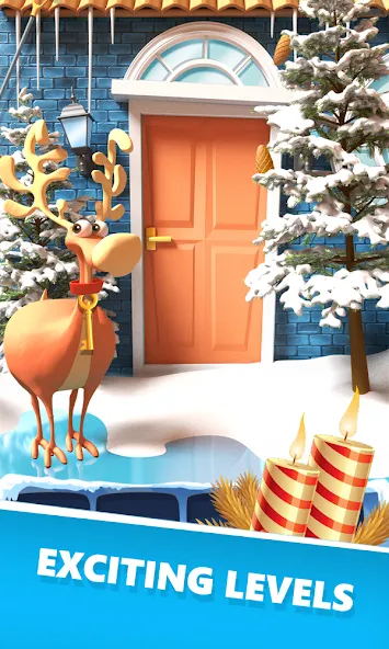 Open 100 Doors - Christmas! [МОД: Много денег, Монет и Все открыто] Screenshot 4