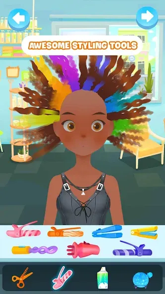 Hair salon games : Hairdresser [МОД: Меню, Бесконечные монеты и Открытые уровни] Screenshot 2