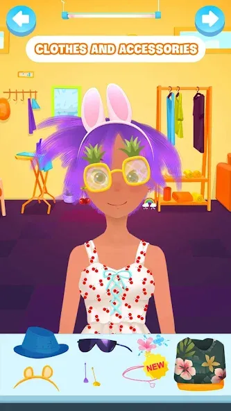 Hair salon games : Hairdresser [МОД: Меню, Бесконечные монеты и Открытые уровни] Screenshot 3