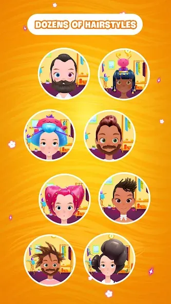 Hair salon games : Hairdresser [МОД: Меню, Бесконечные монеты и Открытые уровни] Screenshot 4