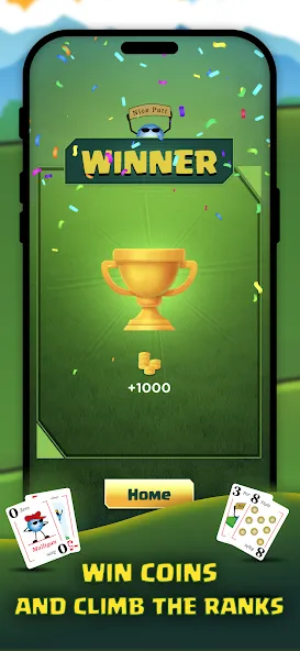 Play Nine: Golf Card Game (Плей Найн) [МОД: Меню, Бесконечные монеты и Открытые уровни] Screenshot 4