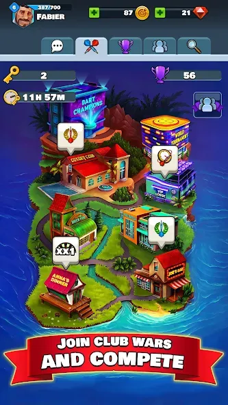 Darts Club: PvP Multiplayer (Дартс клуб) [МОД: Много монет, Открытые уровни и Мега MOD] Screenshot 5