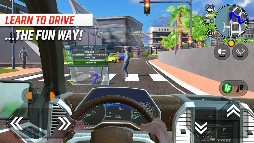 Car Driving School Simulator (Автошкола симулятор вождения) [МОД: Все открыто, Дополнительные деньги и Меню MOD] Screenshot 1