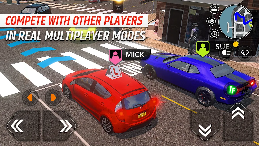 Car Driving School Simulator (Автошкола симулятор вождения) [МОД: Все открыто, Дополнительные деньги и Меню MOD] Screenshot 5