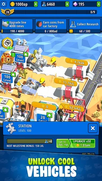 Idle Inventor - Factory Tycoon (Айдл Инвентор) [МОД: Все открыто, Дополнительные деньги и Меню MOD] Screenshot 2