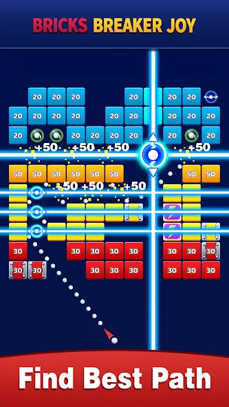 Bricks Breaker Joy (Брикс Брейкер Джой) [МОД: Много денег, Монет и Все открыто] Screenshot 4
